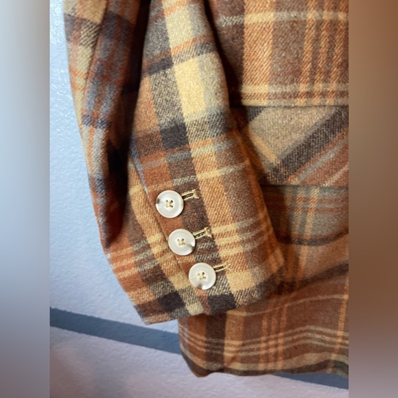 Free People Mari Plaid Blazer Jacket - Picture 13 of 16